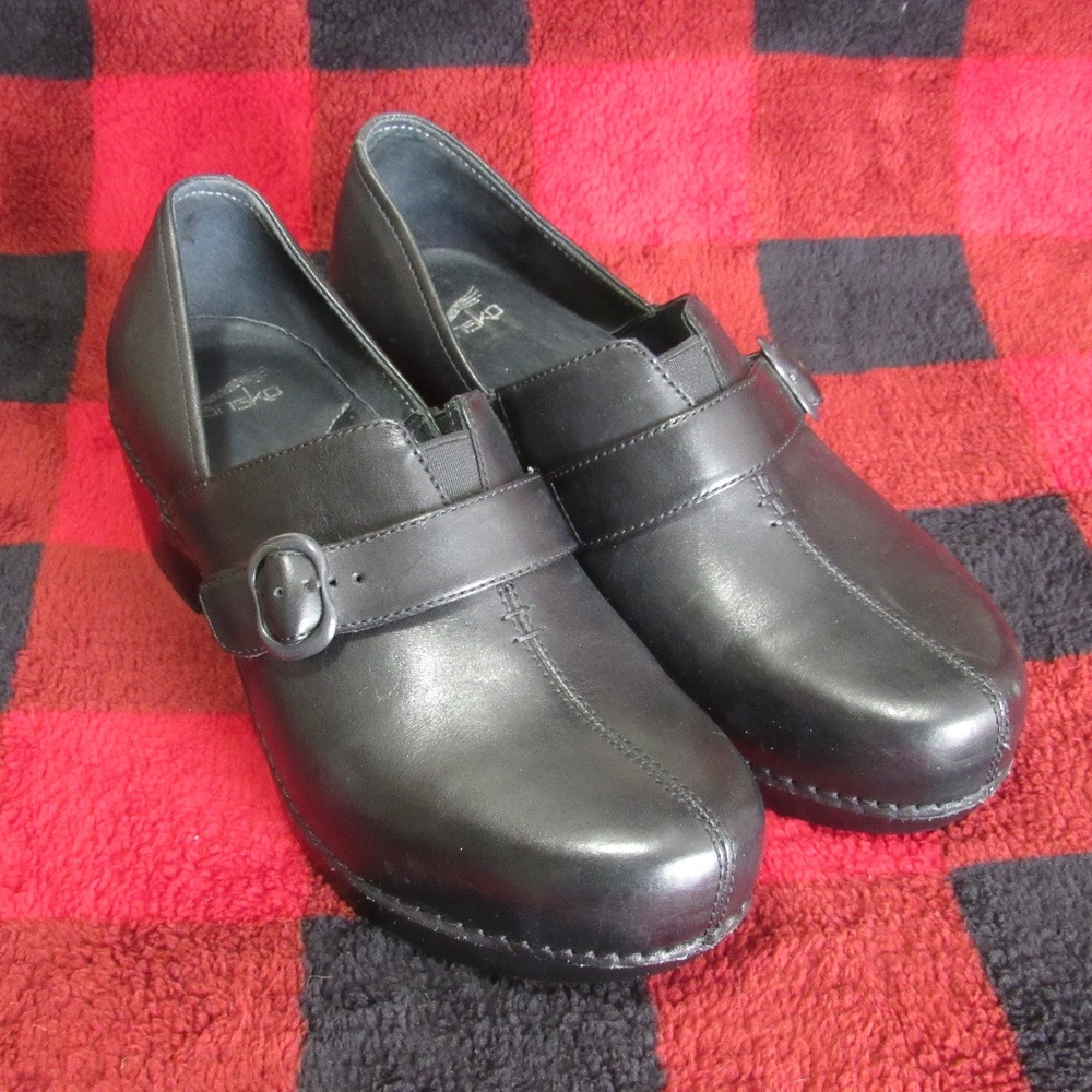 Dansko Black Slip On Shoes